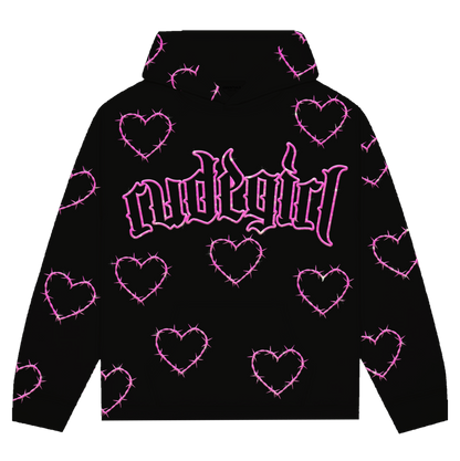 "Barbwire Hearts" Hoodie