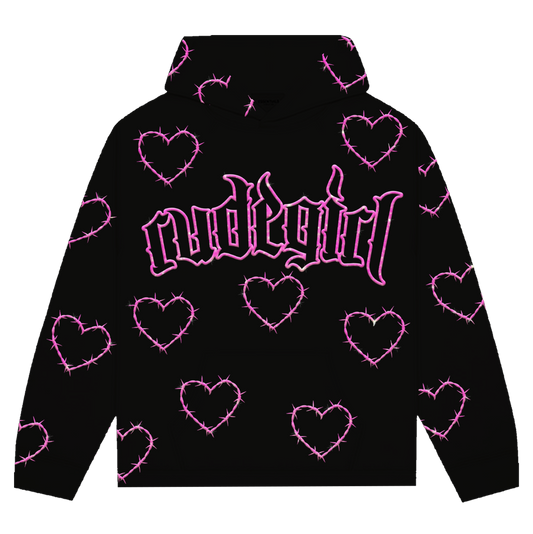 "Barbwire Hearts" Hoodie
