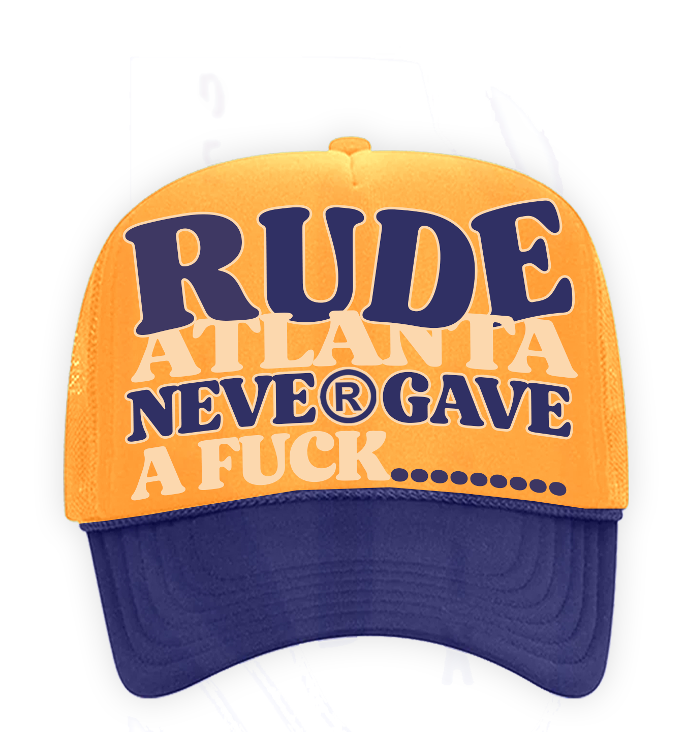 Never Gave A F*** Trucker Hat - Champion Gold