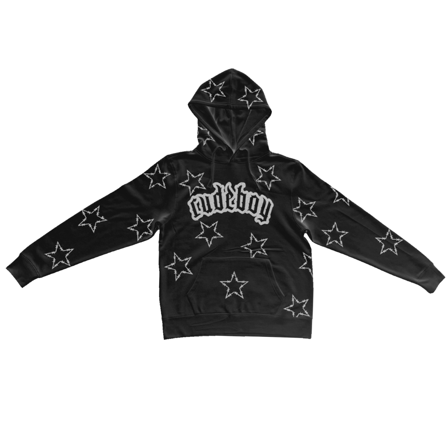 Rude “Barbwire Star” Hoodie